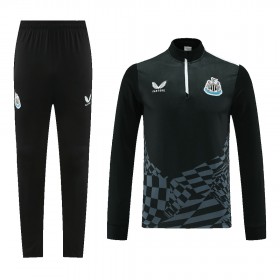 Newcastle United Trenings Collegegenser 2023-24 Kvart-Zip Svart